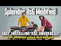 Splendor Bs6 Modified 🔥| Easy Installing RXZ Underbelly using Clamp 🫵🏻 | Malayalam #splendor #vlog 