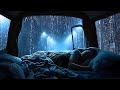Rain Sounds in Car with Thunder to Fall Asleep Fast 🚗 Heavy Rain Sounds for Sleeping & Relaxation