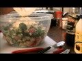 My Homemade Broccoli Salad with Cucumbers, Mayonnaise, Tomatoes, Cheese, Balsamic Vinegar and Onions