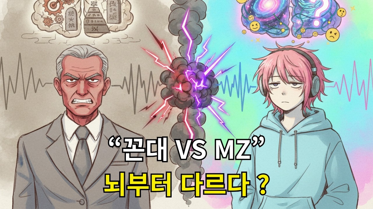 꼰대 vs MZ 왜 서로 이해하지 못할까? (뇌과학/심리학)