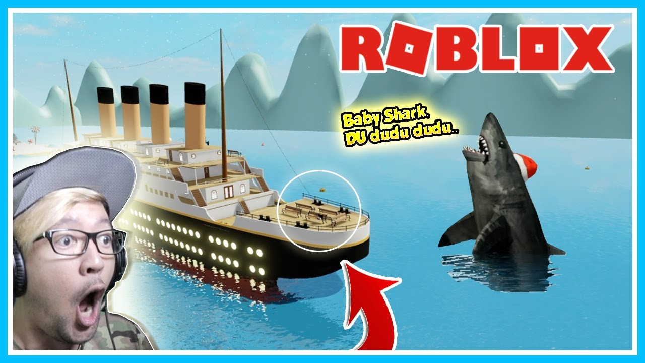 Upin Di Makan Hiu Megalodon By Baby Del - bang cupu mainan ikan hiu roblox bang cupu invidious