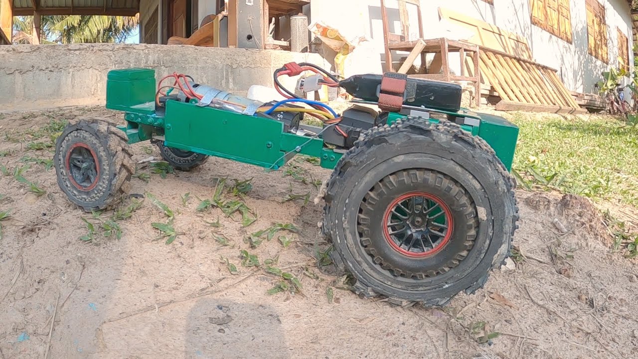 รถบังคับ Rc 1:10 handmade ใช้มอเตอร์ชุดเกียร์สว่าน👍