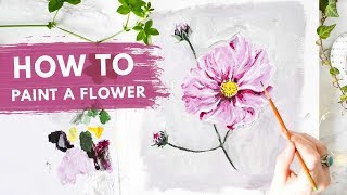 How to PAINT ANY FLOWER | Drawing, Layers & Tones