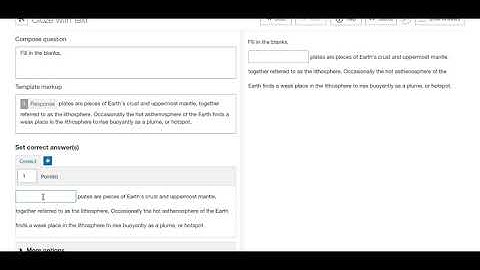 How to create a Cloze Text question