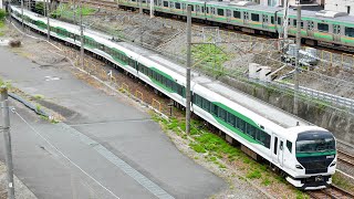 E257系5500番台 OM-91 試運転