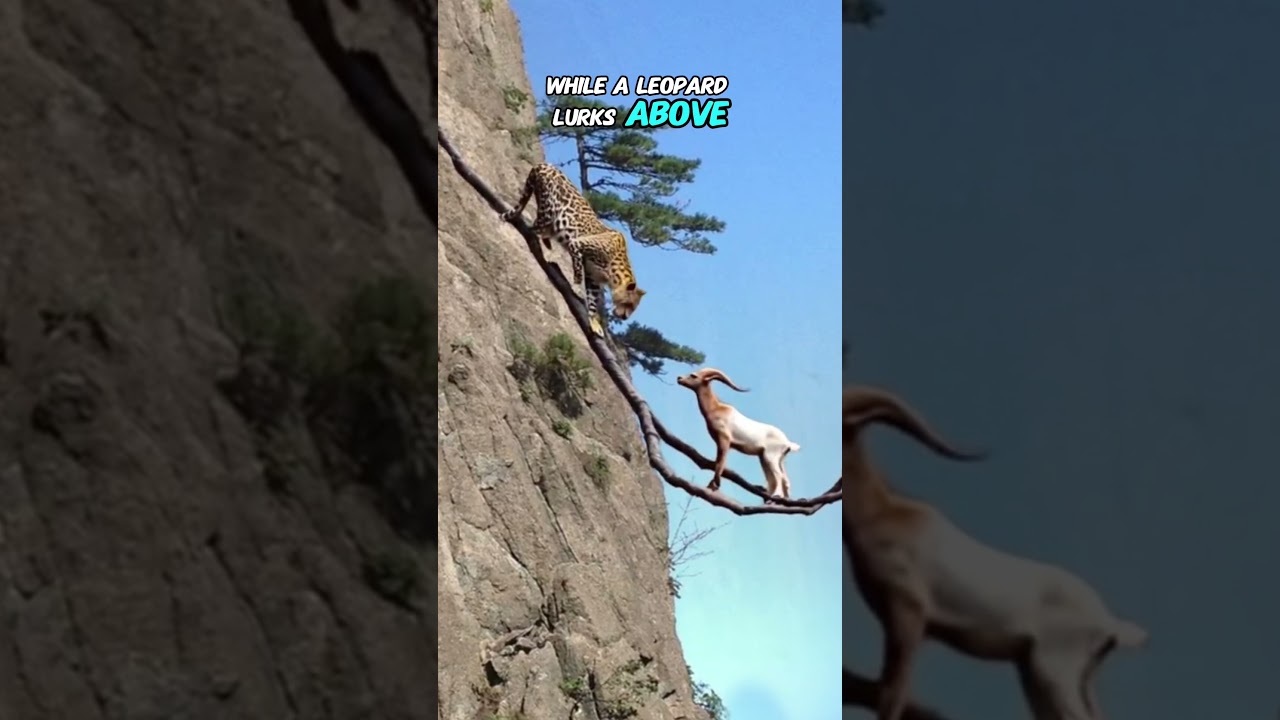 Cliffside Showdown: Will the Baby Goat Survive? 