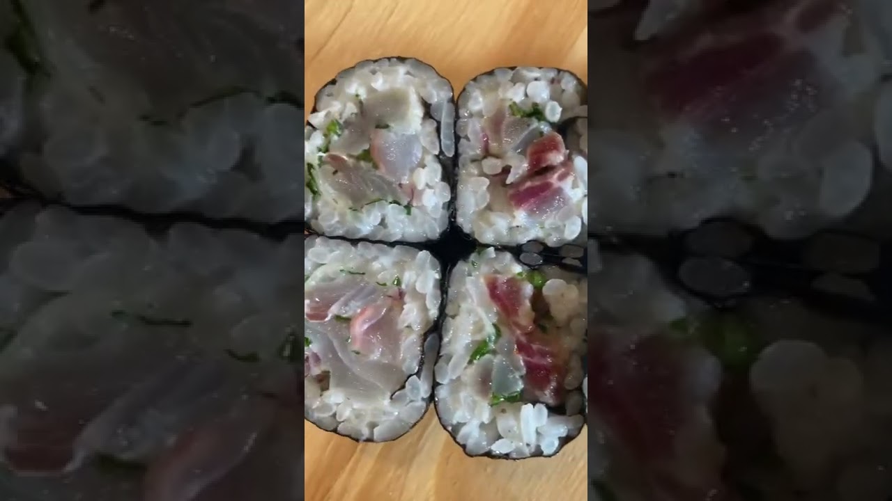 Sushi day. Makis, Niguiris, Sashimi with local fish. 