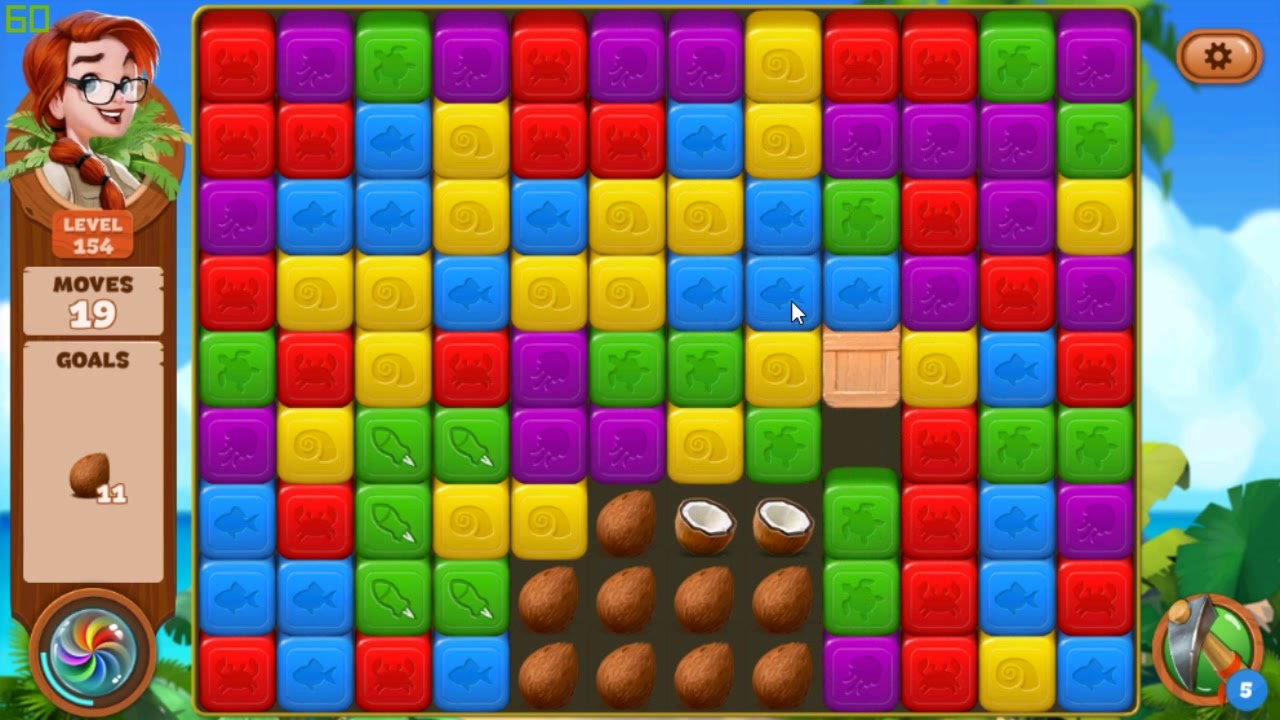 Lost Island Blast Adventure level 154