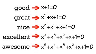 solving equations but they get increasingly awesome