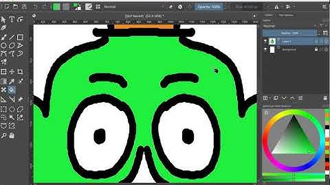 Krita 16   Face painting  - using the Fill tool