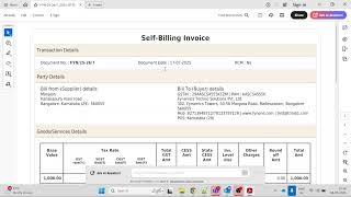 RCM Self Billing on FynOne