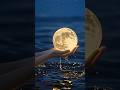 Holding the Full Moon Over the Ocean 🌕🌊/ Magical Night Aesthetic/ Yacht Speeding Under Full Moon 🚤