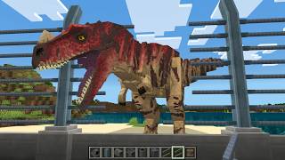 🔥 THE JURASSIC WORLD ADDON HAS BEEN UPDATED! - Minecraft Showcase