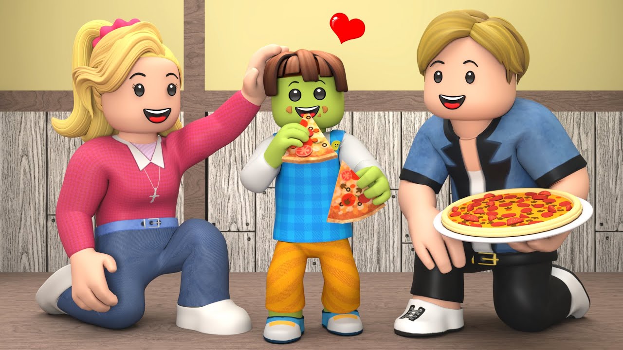 ROBLOX Brookhaven 🏡RP: Малыш-зомби любит приёмных родителей | King Roblox