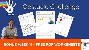 Week 11. Create an obstacle course in 3D. Spheres and Cones. Five of Design Teaching Resource.
