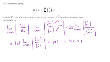 Binomial Series - Example 2