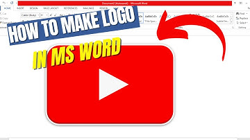 how to make a logo design | how to make YouTube logo in MS word | Microsoft Word