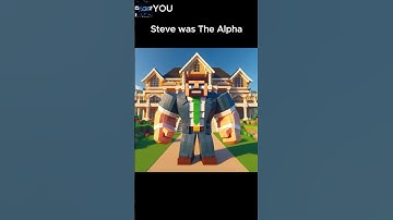 Minecraft Steve is The Alpha 🤫🧏🏼 #chatgpt #ai #aigenerated #mewing