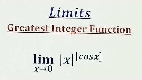 Limits involving greatest Integer Function.#limits #gif