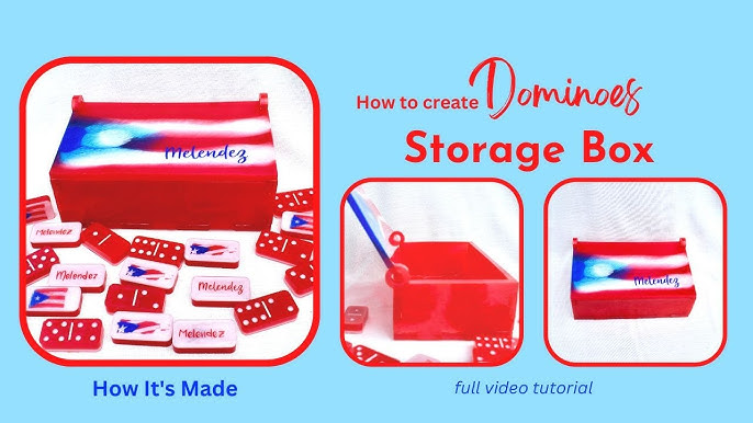 Domino Storage Box Resin Mold Resin Mold Domino Silicone - Temu