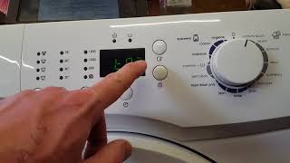 Zanussi zwg1140m reading of error code and resetting