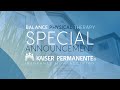 HUGE ANNOUNCEMENT - KAISER PERMENANTE NOW ACCEPTED!