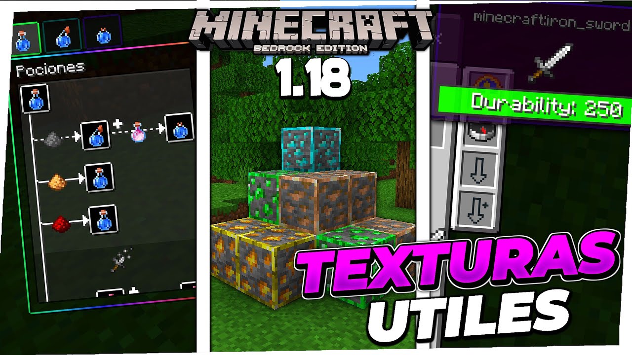 🗡️ Texturas para Minecraft PE 1.19 - Los Mejores Texture Packs MCPE 1.19 