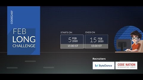 Team Name Explanation | TEAMNAME | February Long Challenge | CodeChef