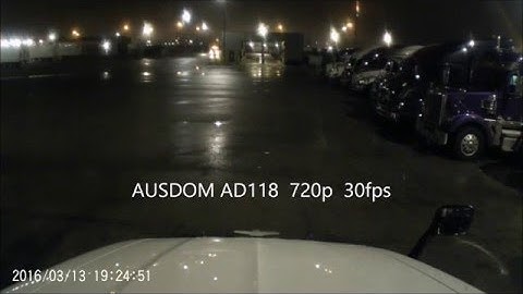 Night video sample   Ausdom AD118 720p 30fps