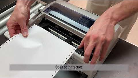 Tally Dascom 114x Paper insertion