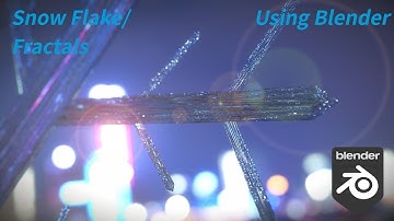 Snow flake made in Blender.