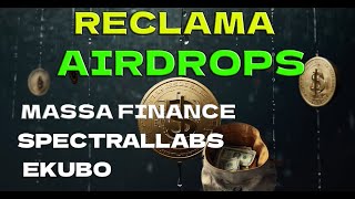 RECLAMA 3 AIRDROPS!! EKUBO, MASSA FINANCE, Y AIRDROP EN FARCASTER!!