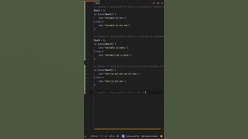 What’s the difference between isset and empty in PHP? isset vs empty in #php – Which One Should You