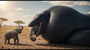 BRAVE RESCUE Team FIGHTS A GIANT PYTHON To Save a Mother Elephant.