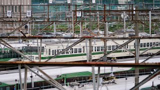【185系C1編成】185系リレー号塗装 E257系がいっぱい 少し寂しくなった東大宮操車場 2022.9