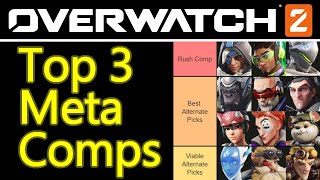 Overwatch 2 meta comps for competitive ranked games, launch patch, best characters / heroes