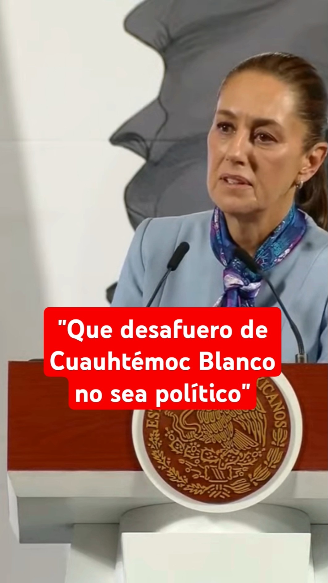 Sheinbaum pide que desafuero de Cuauhtémoc Blanco se sustente con pruebas #shorts