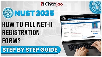 How to Fill NET-2 Registration Form | NUST Admissions 2025 | Online form filling method