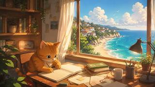 Seaside Study Breeze 🌊 Lofi Hip Hop for Study, Focus & Relax | Beachside Chill Beats