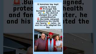 Principal Fed Homeless Student 💛 #shorts #courage #compassion #hope #truestory