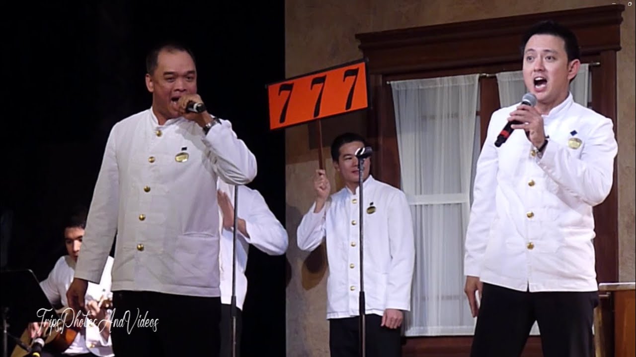Cruise Ship Staff Singing Onboard Grand Princess (2012).