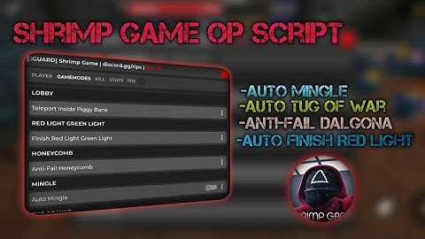 Shrimp Game OP Script | Auto Finish Games |Hydrogen - Fluxus - Delta - Arceus x - Codex Executor