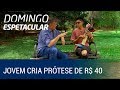 Jovem cria prótese ortopédica com materiais de baixo custo