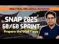 SNAP 2025 | 60/60 Sprint | Number Series | Analytical and Logical Reasoning #snap2025
