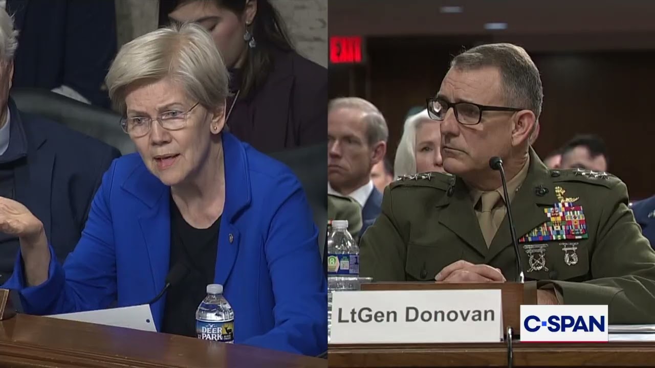 Sen. Warren Asks Generals About Illegal Orders