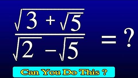 Can You Solve THIS ? | How to Simplify Radical Expressions Step-by-Step |   Maths Olympiad