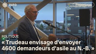 Selon Blaine Higgs, Ottawa envisage d’envoyer 4600 demandeurs d’asile au N.-B. sans aide financière