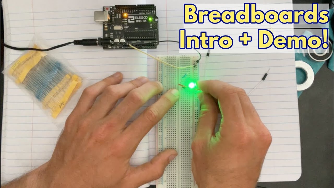 How to use a breadboard to make fast and easy circuits! 