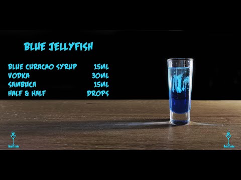 Kako napraviti shot Blue Jellyfish