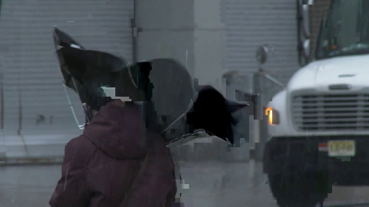 Nor'easter Slams Holiday Shoppers, Queens, NY - 11/30/2020
